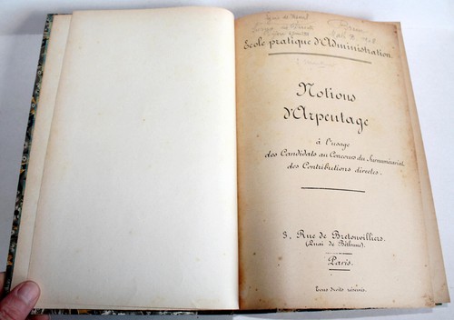Rare notions arpentage a - rare!, d'arpentage