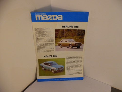 Catalogue mazda 818 2 - catalogue,