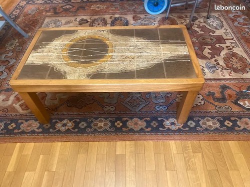 Table basse 1970 signée - basse,
