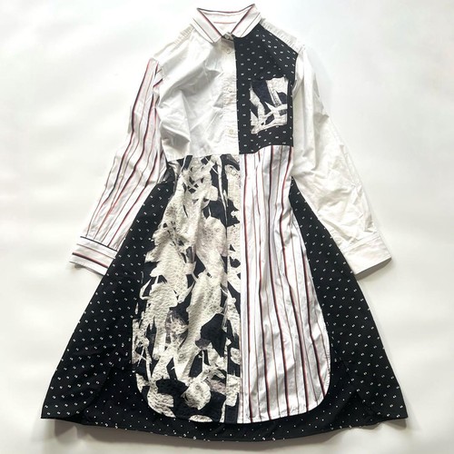 Robe chemise patchwork - j, m