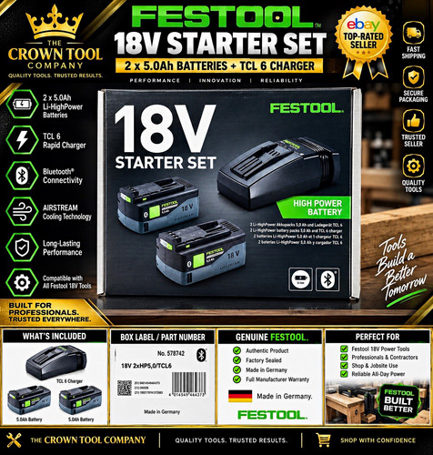 Festool 18v 0ah ion - 5.0ah, li-ion