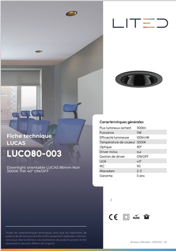 Spot led encastré lited - led,
