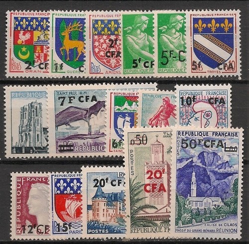 Timbre cfa réunion 342 352a - timbre, 342/352a**