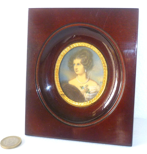 Ancienne miniature peinte sur - miniature,