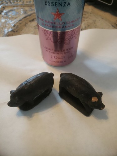 Vtg carved clay folk - vtg,