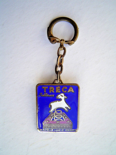 Porte cles ancien métal - porte,