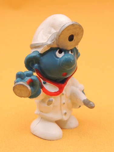 Figurine schtroumpfs docteur - figurine,