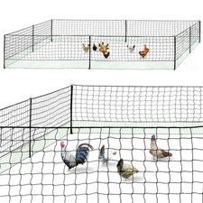 Kit clôture filet à poules 24 M avec porte 9 piquets double pointe