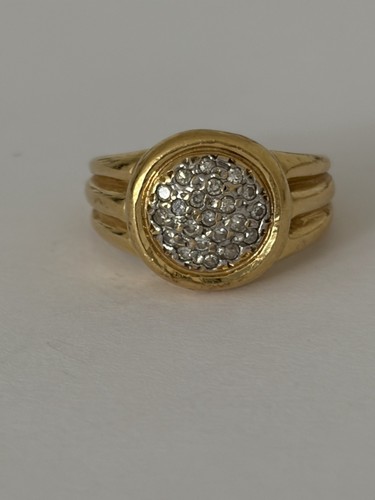 8058 bague vintage jaune - 8058-,