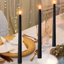  12 Pcs Lampe À Bougie Conique Bougies Coniques Scintillantes Sans Flamme