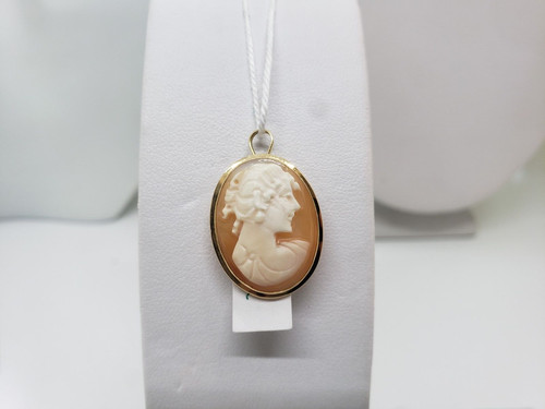 Pendentif broche camée en - pendentif,