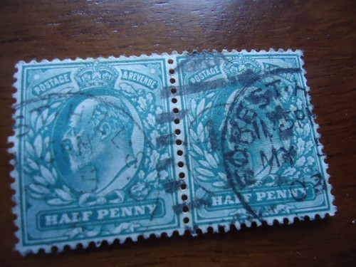 Paire timbres postage - de,