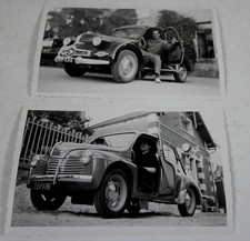 2 ancienne photo  renault 4 ch