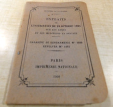 Manuel INSTRUCTION CARABINE DE