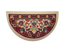 Tapis De Porte Demi-Lune Rouge