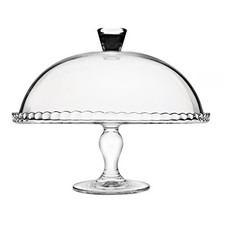 Cloche pour Gâteau Plat verre sur pied diamètre 32 cm hauteur 26 cm Patisserie