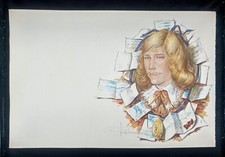 Lithographie Cyrano de Bergerac planche n° 7 R. Carrance Papier Vélin d’Arches