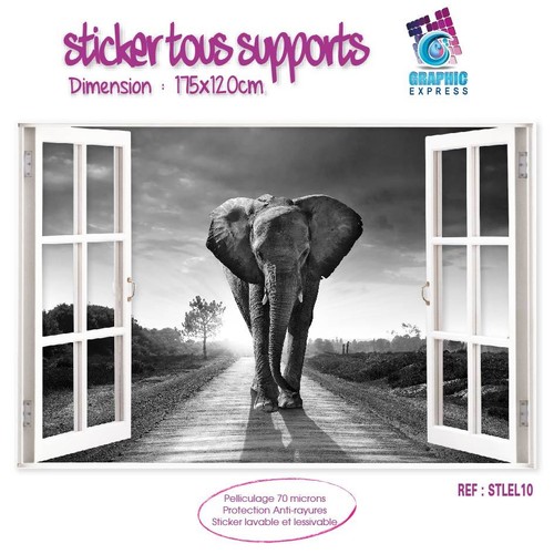 Sticker trompe oeil fenetre - sticker,