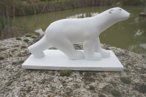 Re0031 ours blanc pompon - ours,