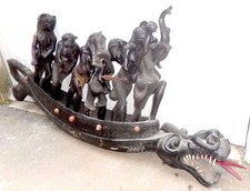 PIROGUE AFRICAINE de 2m30 avec Rameurs ANTHROPOMORPHES - 
