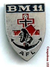 Troupe Coloniale  F.F.L.  B.M. 11.  Fabrication Augis  en aluminium peint