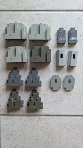 Lot rochers murs gris - lot,