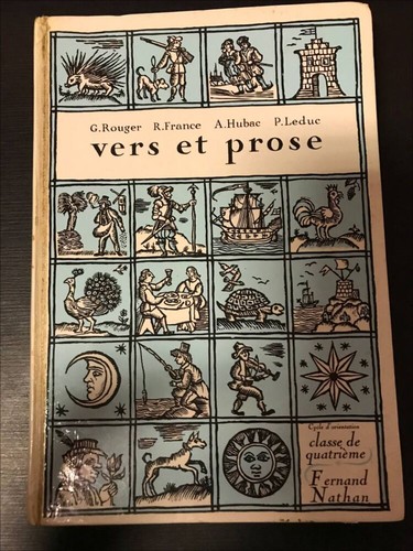 Vers prose classe - de, 4e|g