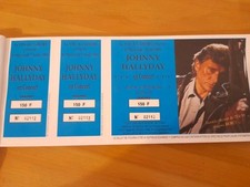 ticket billet place concert Johnny hallyday Cahors 07/07/ 1991