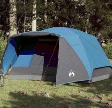 Tente De Camping Familial 4 Personnes Auvent Intégré Parois Latérales 280x350cm