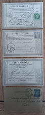 4 CARTES POSTALES ET CARTE LETTRE ANCIENNES FIN 19ème siècle