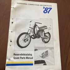 Husqvarna moto 125 240 250 400 430 500 1987 catalogue liste pièces détachées HVA