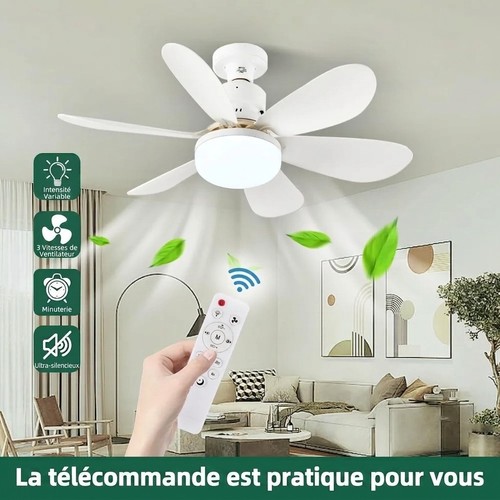 Ventilateur plafond led e27 - plafond,