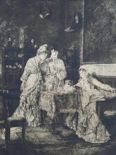 Les visiteuses gravure - les,