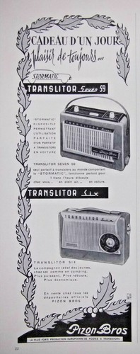 Publicité presse 1958 - presse,