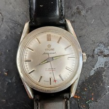 Montre ancienne Titoni airmaster 17 jewels Titoflex swiss made