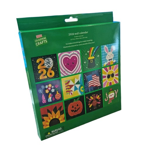Calendrier mural 2026 - , diamond