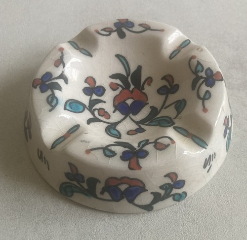 Cendrier faïence décor - cendrier, en