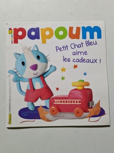 Papoum petit chat - bleu, aime