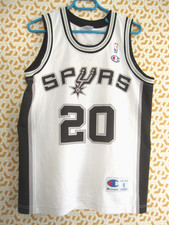 Maillot basket SPURS Ginobili #20 Champion USA Jersey NBA Vintage shirt - S