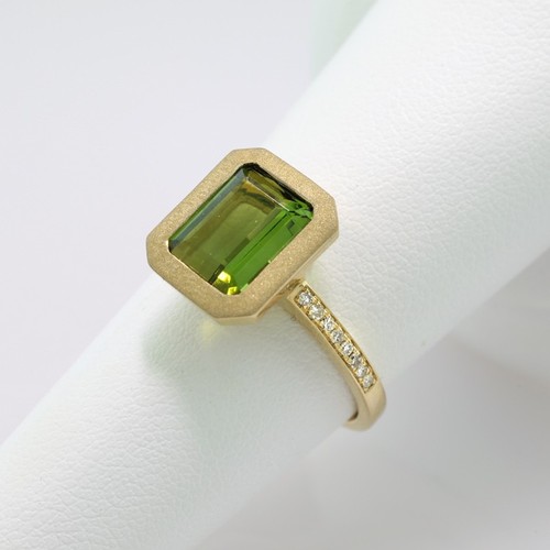 Solitär ring tourmaline - tourmaline, verte