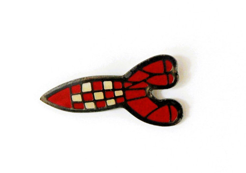 Pin fusée tintin - pin's,
