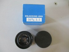 LENS OBJECTIF AGRANDISSEUR  ENLARGING  AHEL  1:3.5  f=50mm + FRONT CAP+BOX