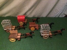 playmobil lot chariot médiéval moyen age