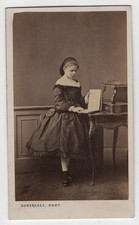 photo cdv petite fille à