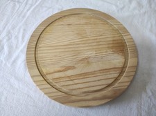 Ancienne Planche à découper en bois  27cm de diamètre