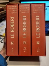 Coffret Dictionnaire Historique De La Langue Francaise Le Robert En 3 Volumes