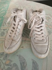 BASKETS en cuir blanc, "G'ONE by GEMO, Pointure 39