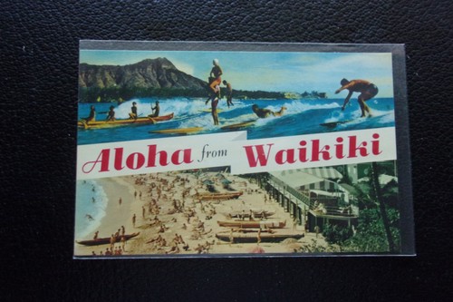 Hawai carte postale waikiki - hawai,