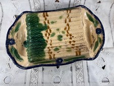 Plat à asperges ancien en