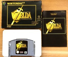 ZELDA OCARINA OF TIME COMPLET NINTENDO 64 N64 PAL FAH (FR) CIB OVP - Bon État